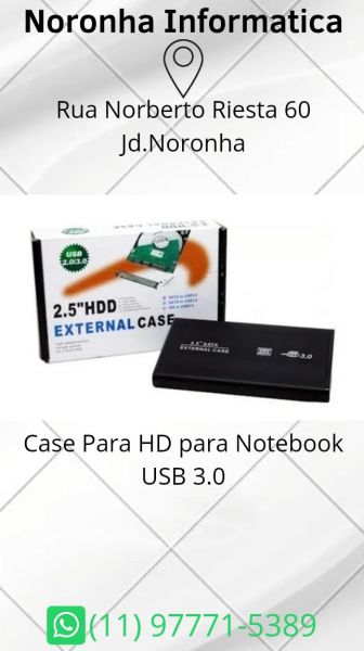 Case de HD para notebook USB 3.0